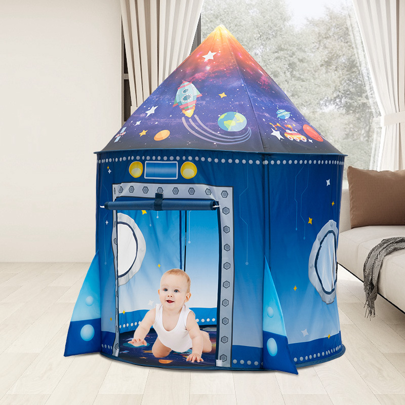 Outdoor Tent Playhouse - Rocket Ship Kids Tent Pop Up