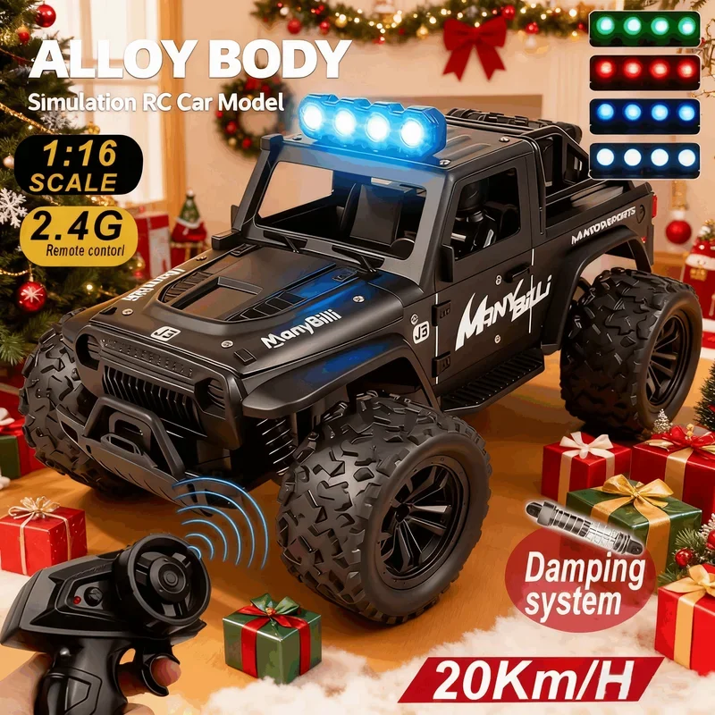 Kids Outdoor Car - 1:16 Remote Control Car Lights and