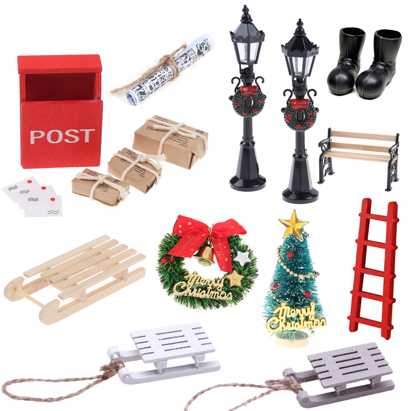 Kids Outdoor Swing Set - 1PCS Miniature Christmas Mini Hanging Xmas