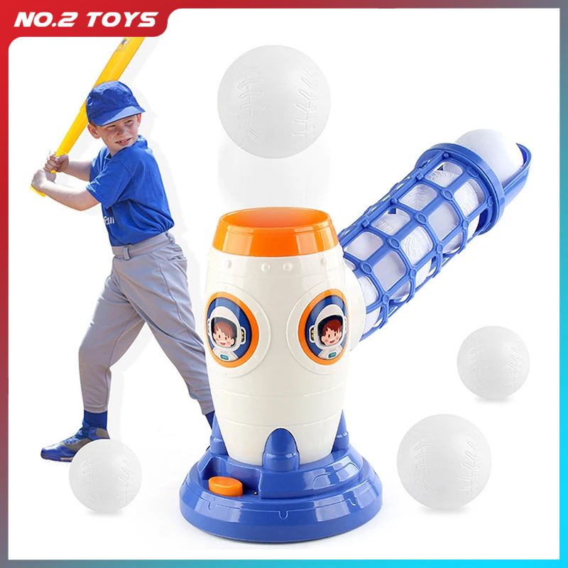 Kids Indoor Outdoor Games - Automatic Pitching Baseball Machine Toy Sets