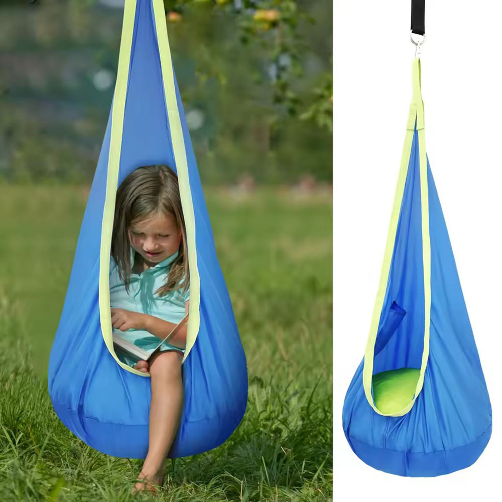 Kids Pod Swing Seat Nylon Hang - Kids Outdoor Swing Set recension och pris