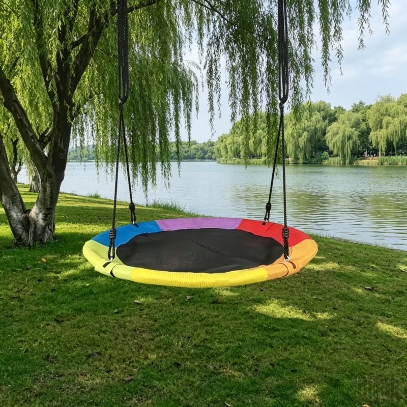 Circular Oxford Net Canvas Kid - Kids Outdoor Swing Set recension och pris