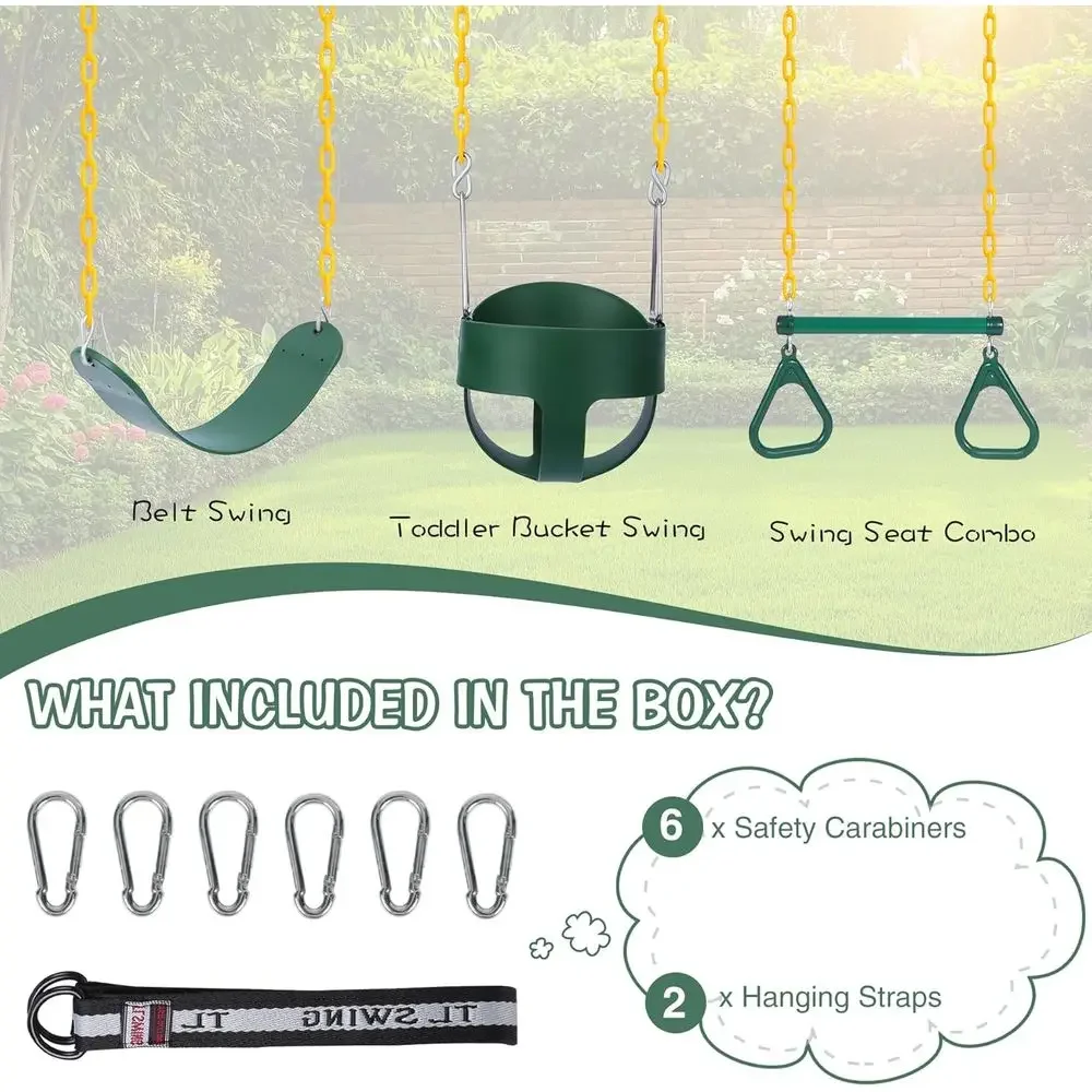 Outdoor Combo Swing Set with R - Kids Outdoor Swing Set recension och pris