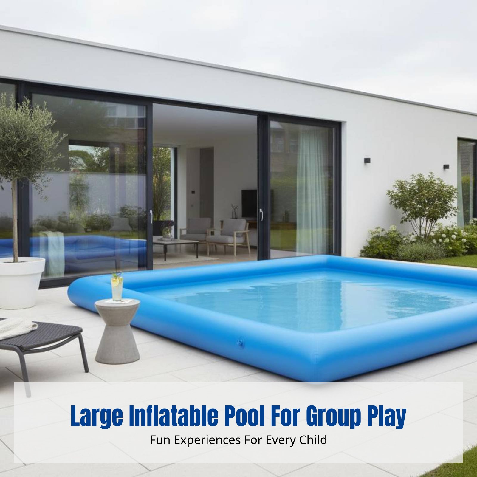Heavy-Duty Inflatable Pool, Ki - Kids Outdoor Play Area recension och pris