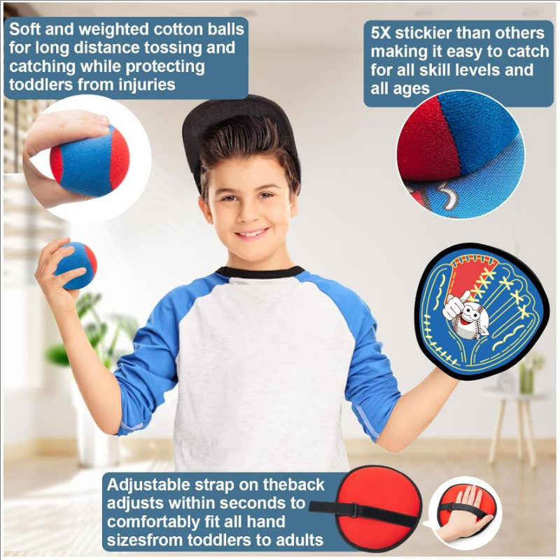 Toss and Catch Ball Set Outdoo - Kids Outdoor Easter Gifts recension och pris
