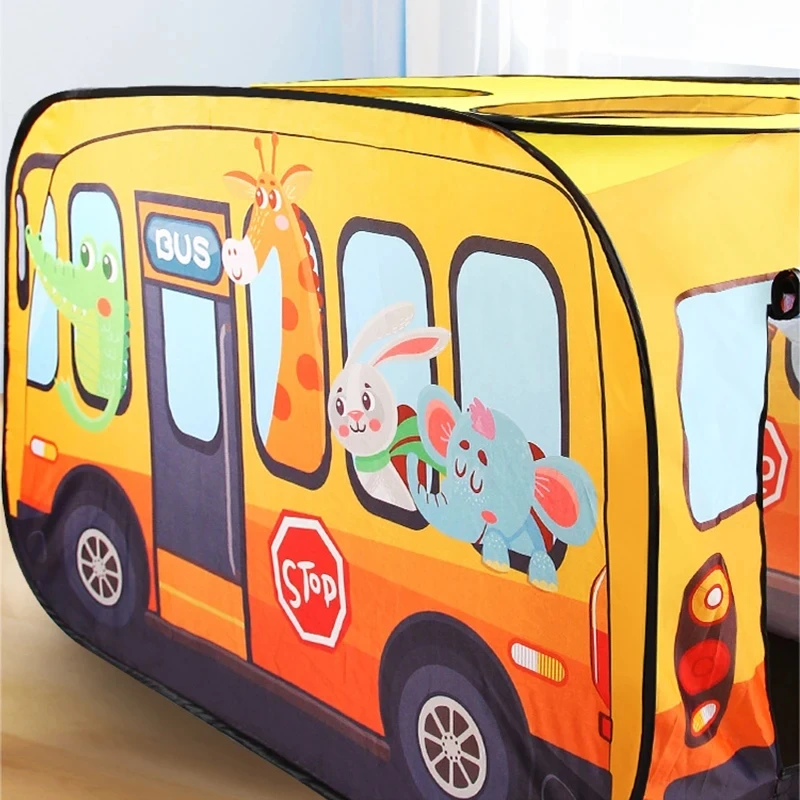 Cartoon Animals Bus Themed Gam - Outdoor Tent Playhouse recension och pris