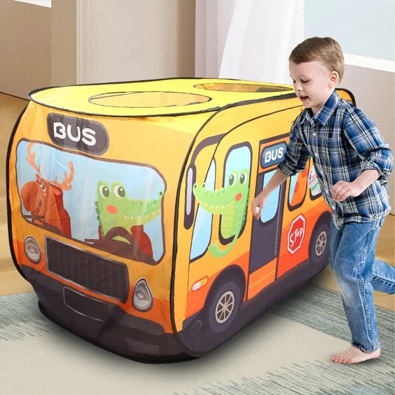 Cartoon Animals Bus Themed Gam - Outdoor Tent Playhouse recension och pris