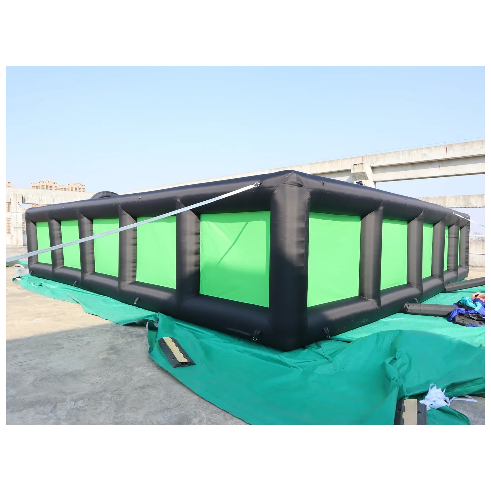 Outdoor Black Green Inflatable - Kids Outdoor Party Venue recension och pris