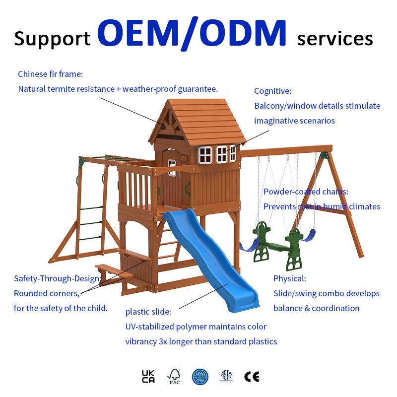 Large Outdoor Amusement Equipm - Kids Outdoor Swing Set recension och pris