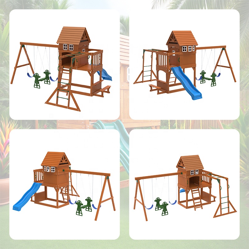 Large Outdoor Amusement Equipm - Kids Outdoor Swing Set recension och pris