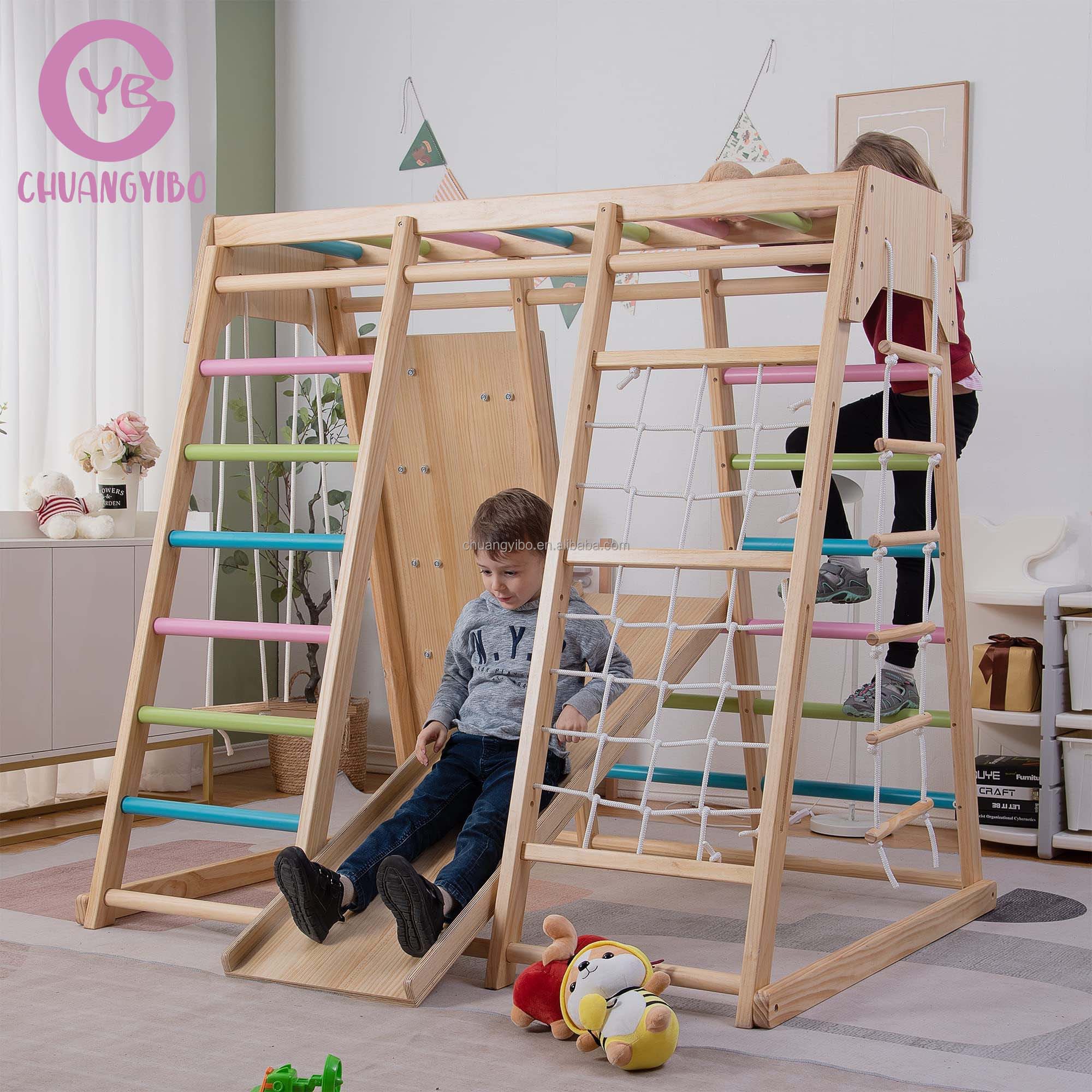 Climbing Walls Amusement Park  - Kids Outdoor Swing Set recension och pris