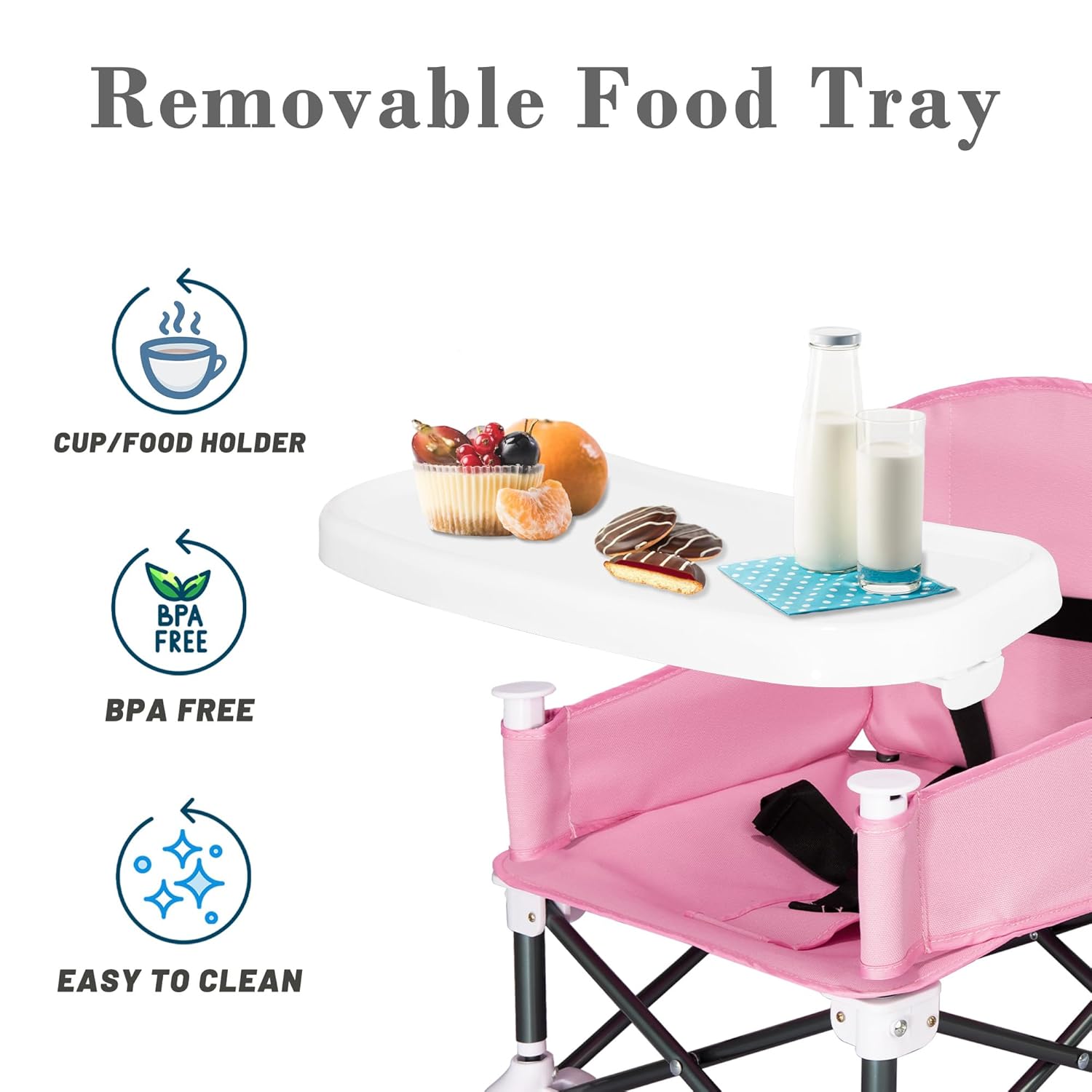 Portable Baby Seat Travel Comp - Kids Outdoor Lawn Chair recension och pris