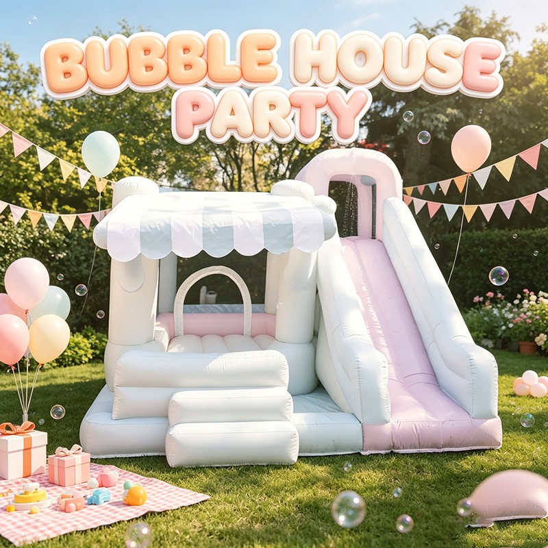 Inflatable Bounce House with S - Kids Outdoor Easter Gifts recension och pris