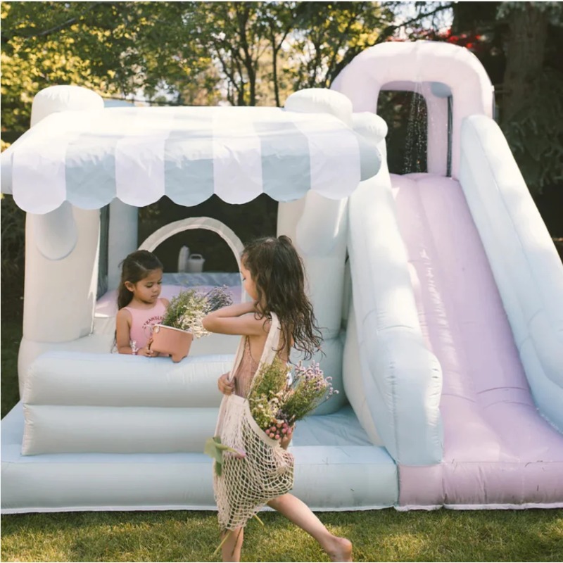 Inflatable Bounce House with S - Kids Outdoor Easter Gifts recension och pris
