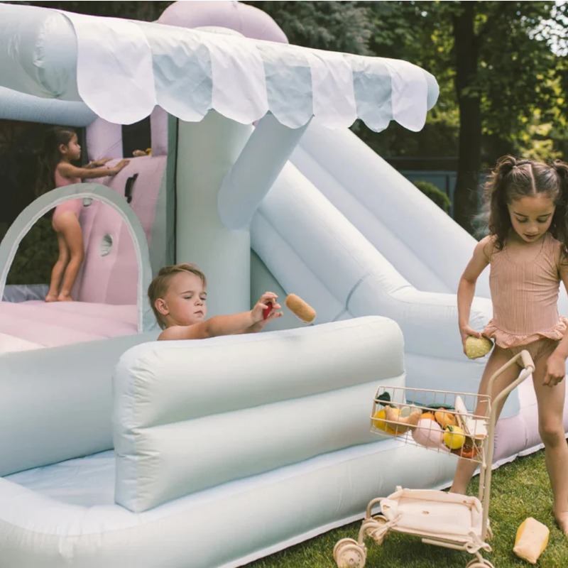 Inflatable Bounce House with S - Kids Outdoor Easter Gifts recension och pris