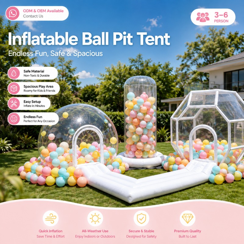 Inflatable Ball Pit Tent Trans - Outdoor Tent Playhouse recension och pris