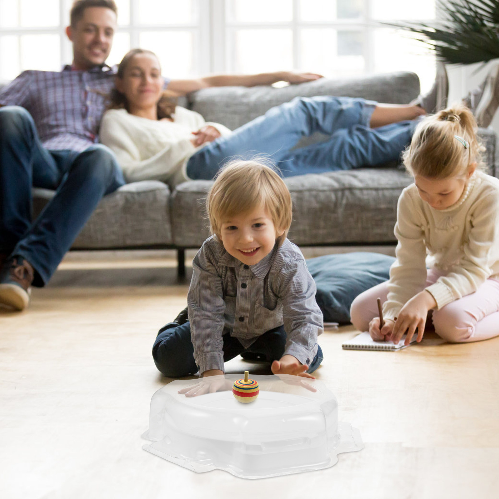 White Round Gyro Disk Plastic  - Kids Indoor Outdoor Games recension och pris