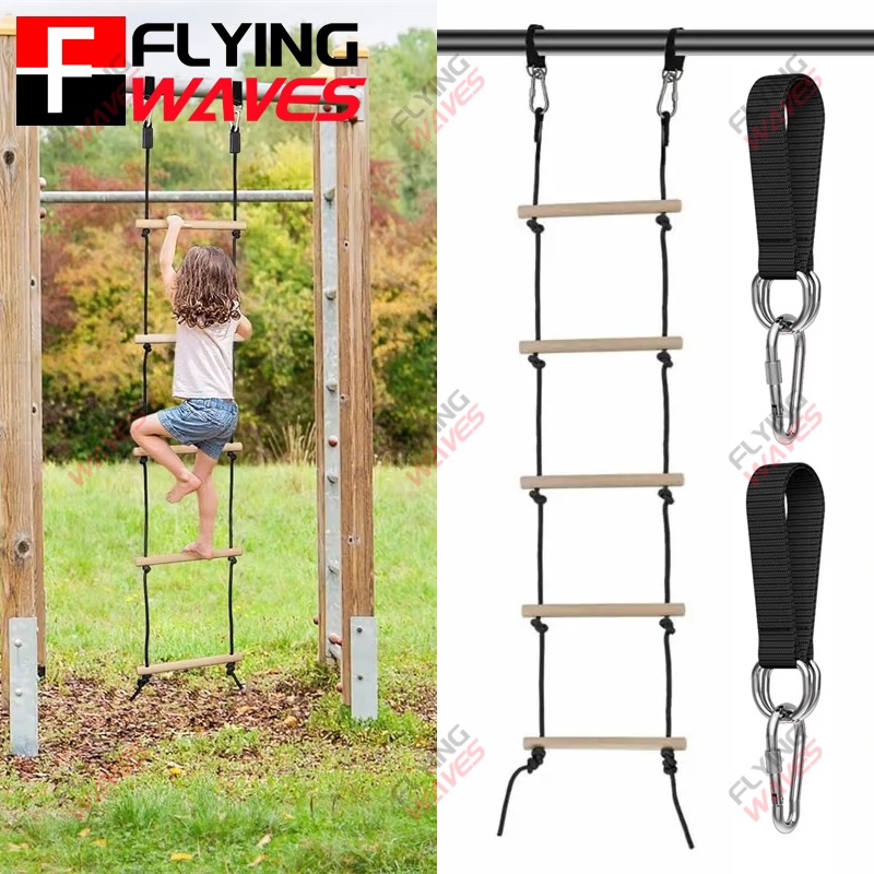 Children Climbing Rope Ladder  - Kids Outdoor Swing Set recension och pris