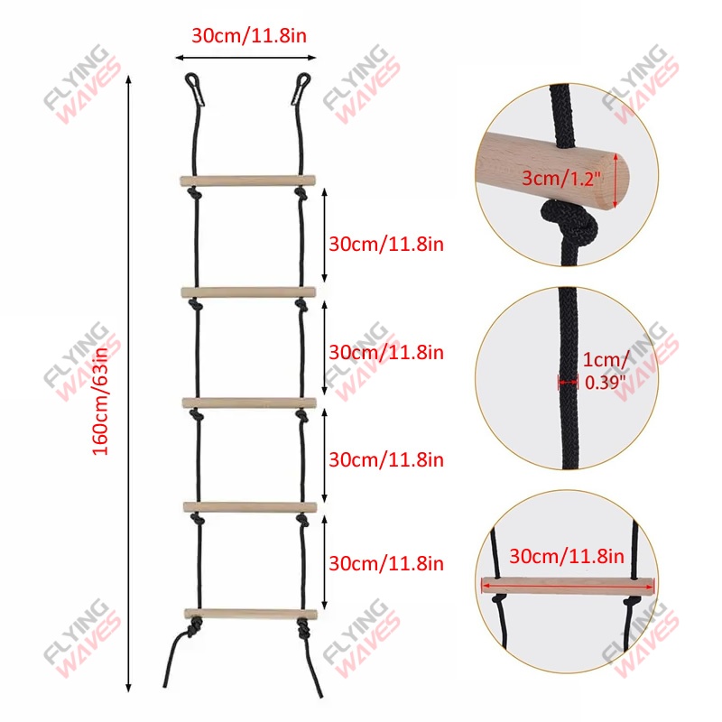 Children Climbing Rope Ladder  - Kids Outdoor Swing Set recension och pris