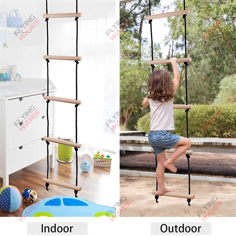 Children Climbing Rope Ladder  - Kids Outdoor Swing Set recension och pris