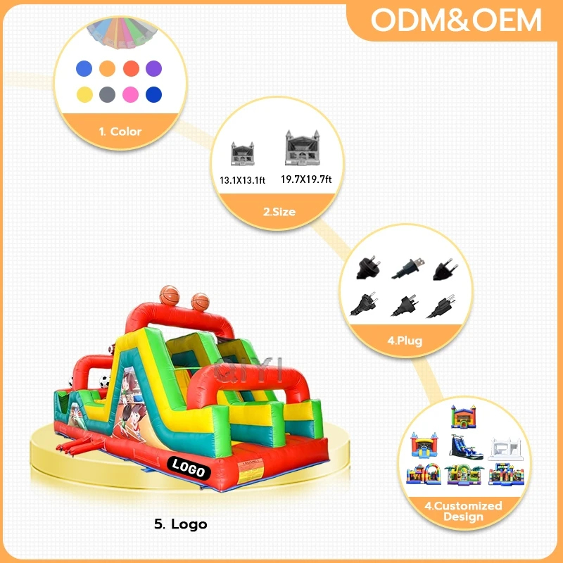 Large Red and Blue Commercial  - Outdoor Games For Kids recension och pris