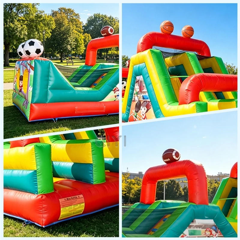 Large Red and Blue Commercial  - Outdoor Games For Kids recension och pris