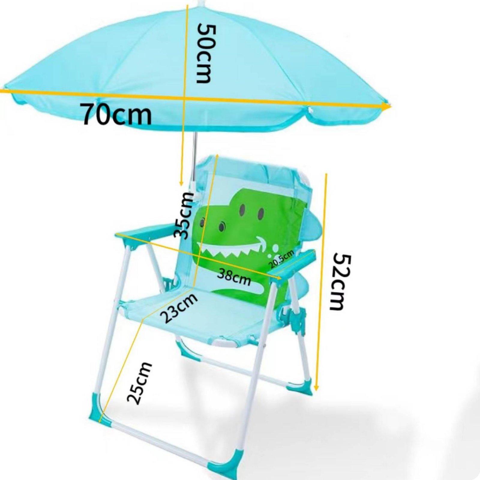 Kids Beach Chair with Umbrella - Kids Outdoor Lawn Chair recension och pris
