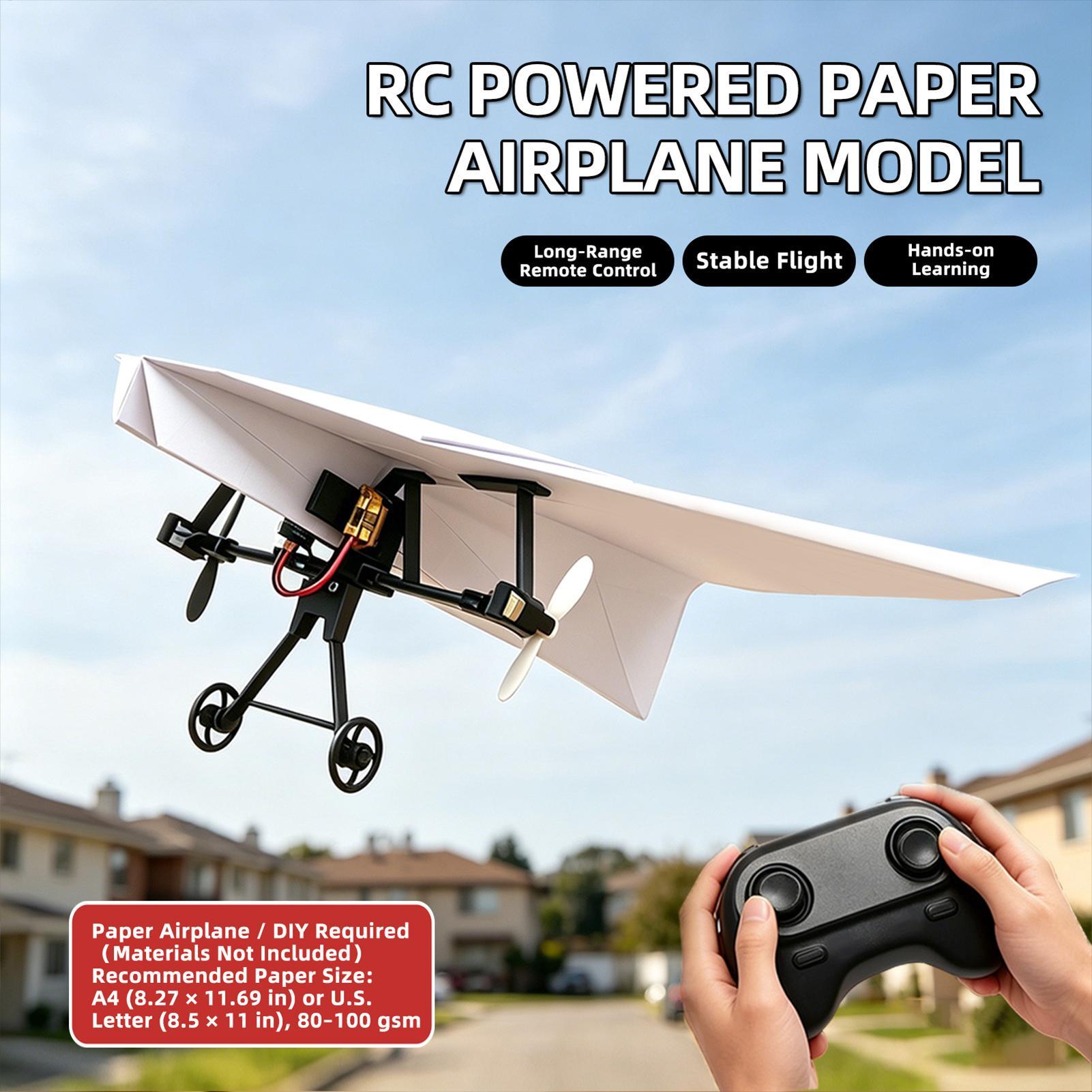 DIY RC Paper Airplane Kit Plan - Outdoor Toys For Kids recension och pris