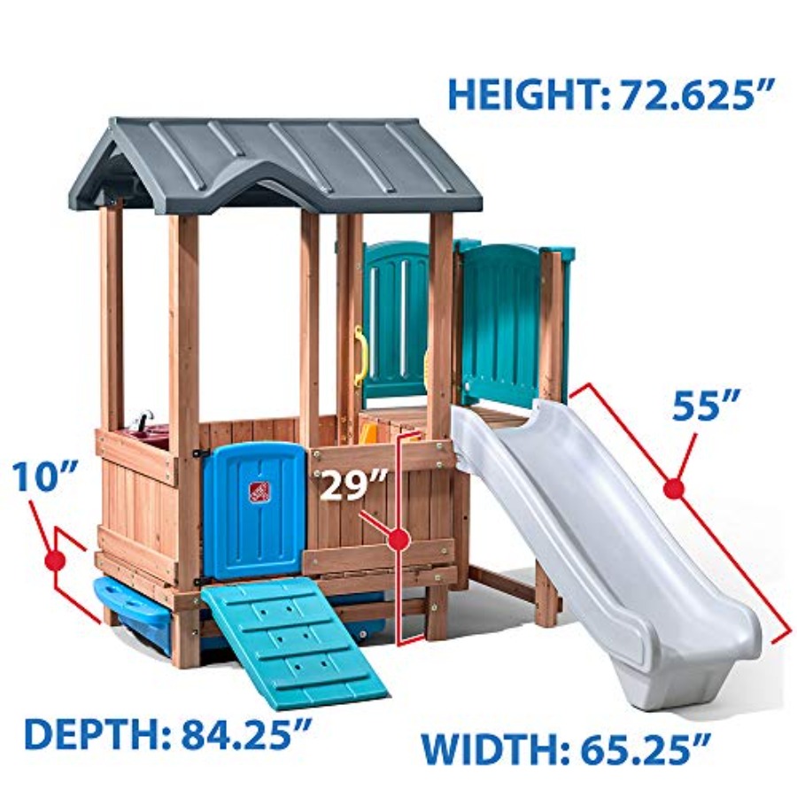 Woodland Adventure Playhouse & - Kids Outdoor Swing Set recension och pris