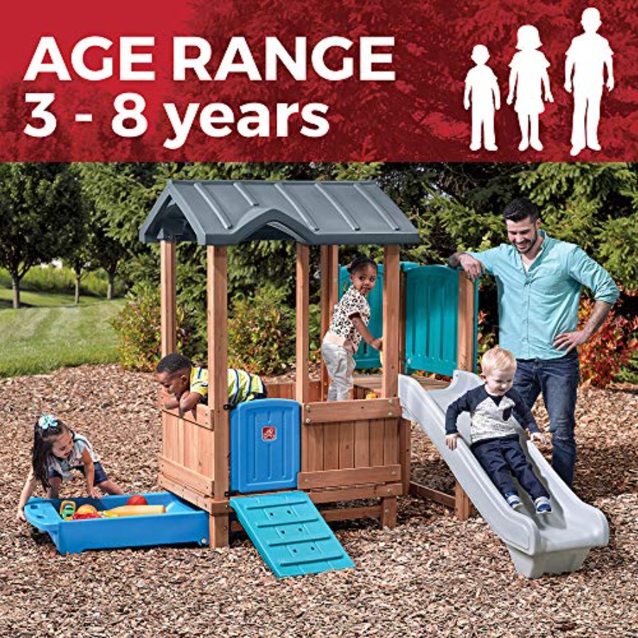 Woodland Adventure Playhouse & - Kids Outdoor Swing Set recension och pris