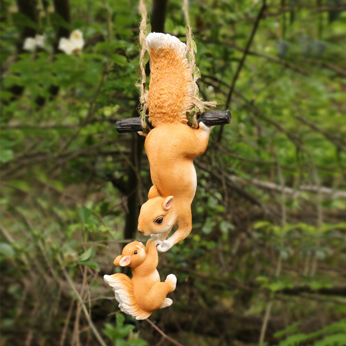 Mother Child Squirrel Resin Ha - Kids Outdoor Swing Set recension och pris