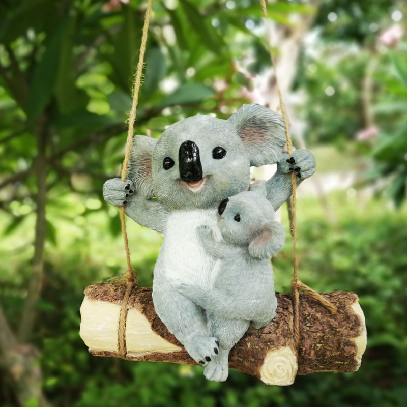 Mother Child Squirrel Resin Ha - Kids Outdoor Swing Set recension och pris