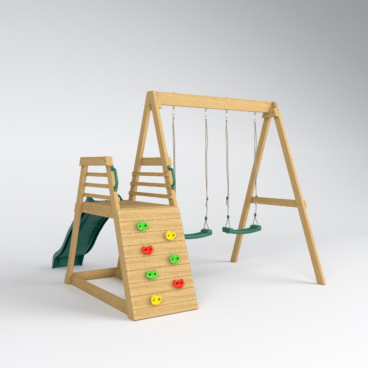 2026 Jungle Gym Slide Swing Ga - Kids Outdoor Swing Set recension och pris