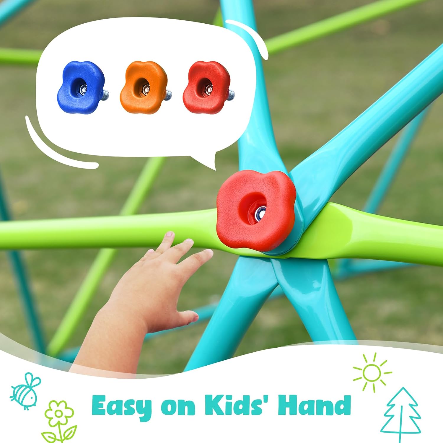 10 ft Climbing Dome Swing Set  - Kids Outdoor Swing Set recension och pris