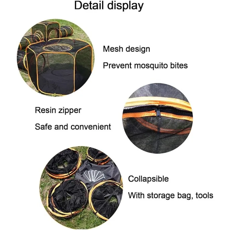 6-in-1 Tent Cat Enclosures wit - Outdoor Tent Playhouse recension och pris