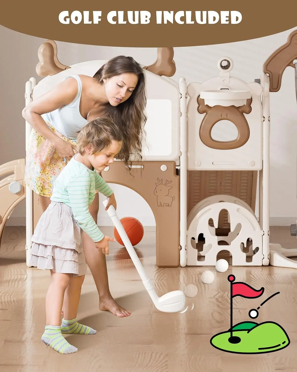 13-in-1 Toddler Slide and Swin - Kids Outdoor Swing Set recension och pris
