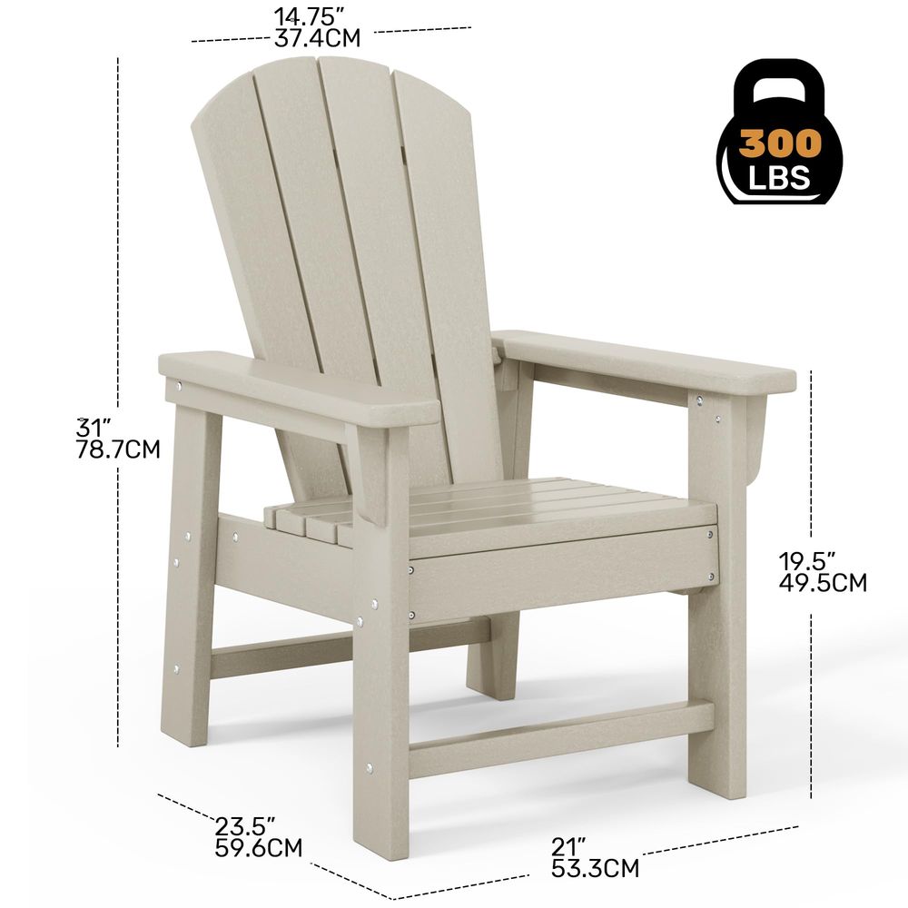 Kids Adirondack Chair Set of 4 - Kids Outdoor Lawn Chair recension och pris