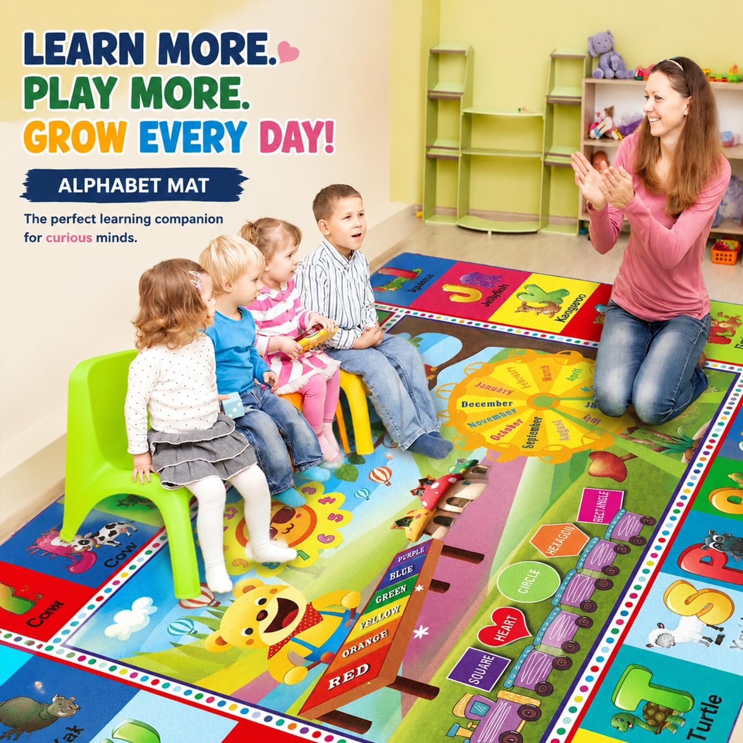 Large Colorful ABC Kids Play R - Kids Outdoor Play Area recension och pris