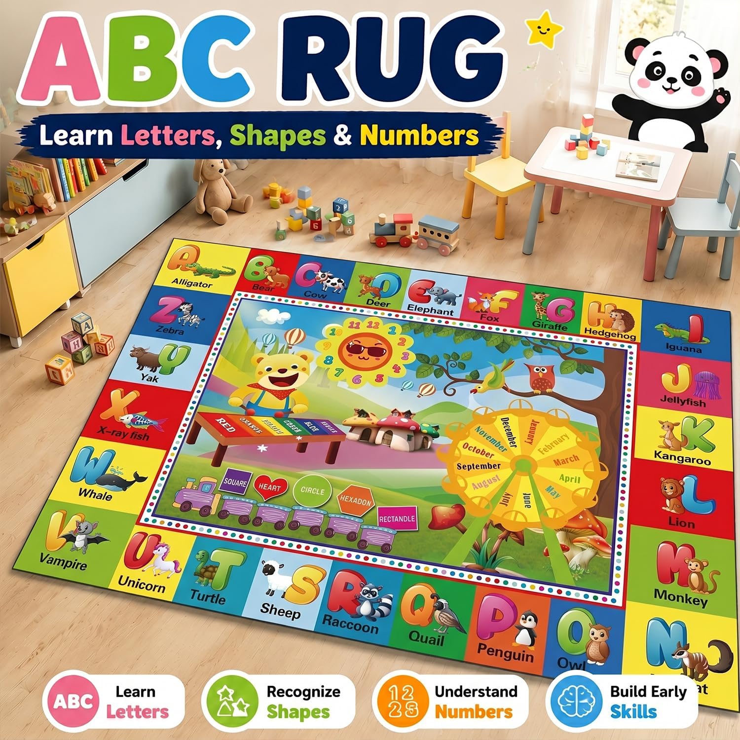 Large Colorful ABC Kids Play R - Kids Outdoor Play Area recension och pris