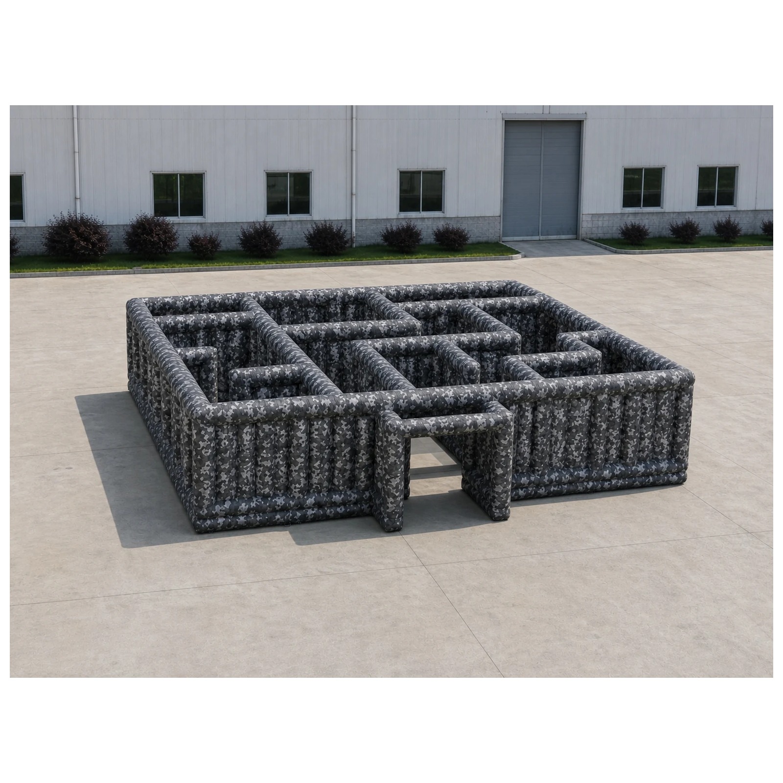 Large Gray Camouflage Open Inf - Kids Outdoor Party Venue recension och pris