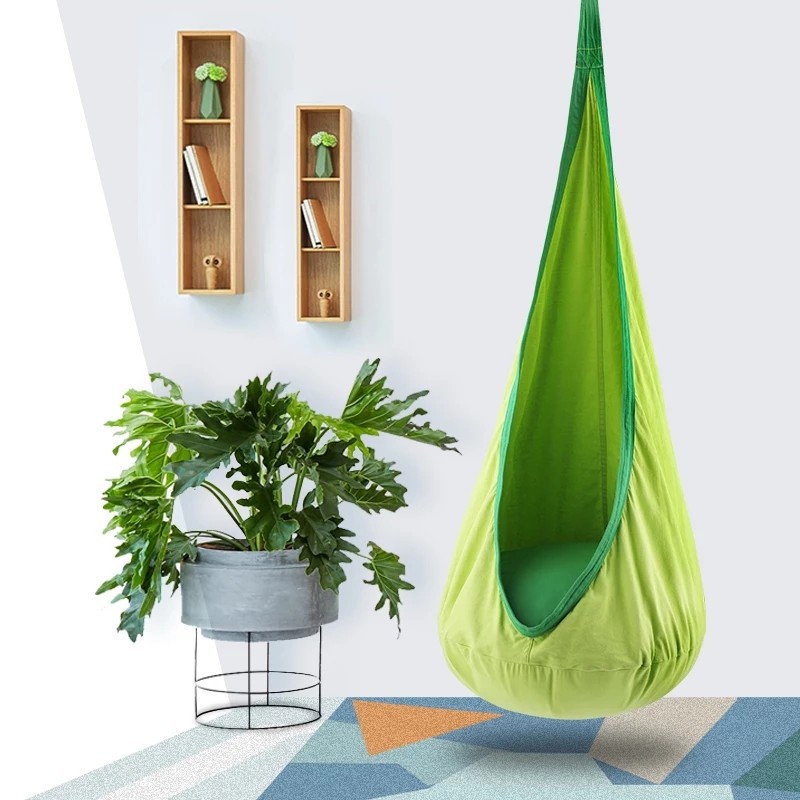 Kids Pod Swing Seat Cotton Can - Kids Outdoor Lawn Chair recension och pris