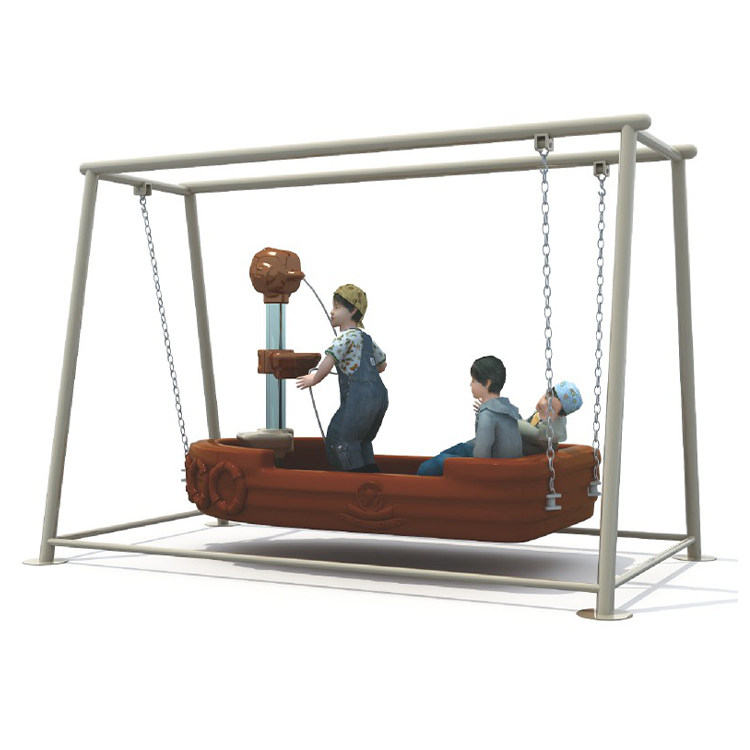 Pirate Ship Shape Swing Chair  - Kids Outdoor Swing Set recension och pris